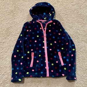 Girl’s Lands’ End fleece full zip jacket.